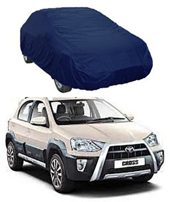 Utkarsh Car Cover For Toyota Etios Cross (Without Mirror Pockets)(Blue)