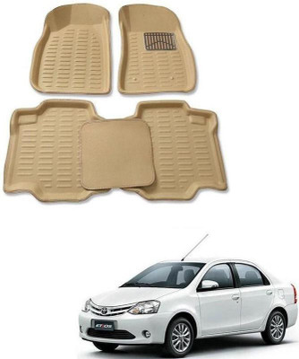 ARNEJA Polyutherine 3D Mat For  Toyota Etios(Beige)