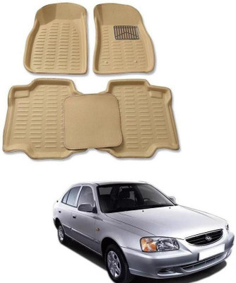arneja trading company Polyutherine 3D Mat For  Hyundai Accent(Beige)