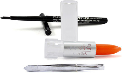 adbeni Lipstick,Eye&Lip liner or Plucker Combo Set Pack Of 3,GC91(3 Items in the set)