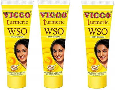VICCO WSO Turmeric Skin Cream 3 x 30 G Packs(90 g)