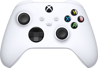 MICROSOFT QAS-00006 Bluetooth  Gamepad  (Robot White, For Xbox One, Xbox Series X, Xbox Series S)
