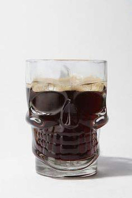 Triptivos Glass Beer Draft Mug Glasses, Halloween Skull, Set of 1, Glassware Solid Handled Clear Drinking Mugs,HotEnergy 500ml Crystal Skull Mugs. Glass Beer Mug(500 ml, Glass, Clear)