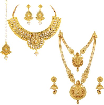 SILVER SHINE Alloy Gold-plated Gold Jewellery Set(Pack of 1)