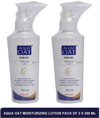 AQUA OAT Moisturizing Lotion - best body lotion for dry skin in winter(pack of 2)250ml(500 ml)