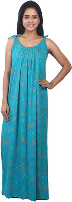 Piyali's Creation Women's Women Nighty(Blue)