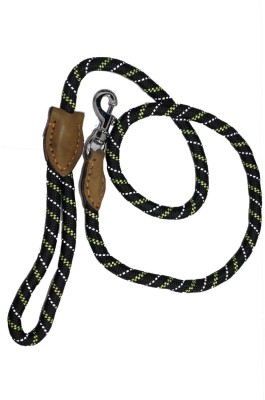 DIALPETS Diapets Reflector Nylon Rope Leash Dog Leash(Medium, Black)