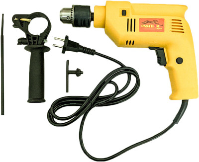 Panther Plus 13mm Power Impact Reverse Forward Rotation Drill Machine with Speed Regulator Pistol Grip Drill(13 mm Chuck Size)