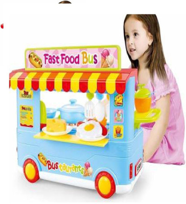 DIAN ENTERPRISE Baby Toy Set Kitchen Playset Fast Food Bus