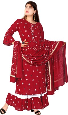 CTMTEX Women Kurta Sharara Set