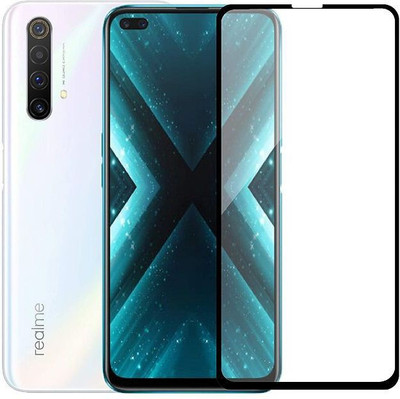 DMJHP Edge To Edge Tempered Glass for Realme X3(Pack of 1)