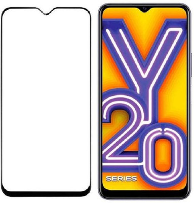 DMJHP Edge To Edge Tempered Glass for Vivo Y20i(Pack of 1)