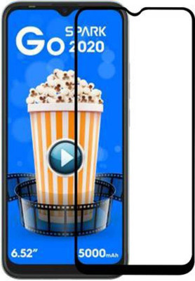 DMJHP Edge To Edge Tempered Glass for Tecno Spark Go 2020(Pack of 1)