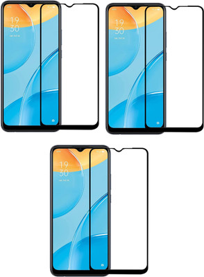 ISAAK Edge To Edge Tempered Glass for OPPO A15(Pack of 3)