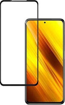 DMJHP Edge To Edge Tempered Glass for Poco X3(Pack of 1)