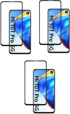 ISAAK Edge To Edge Tempered Glass for Mi 10T Pro(Pack of 3)