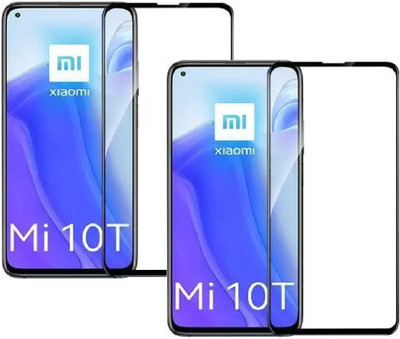 ISAAK Edge To Edge Tempered Glass for Mi 10T(Pack of 2)