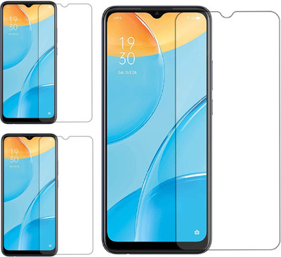 ISAAK Tempered Glass Guard for OPPO A15(Pack of 3)
