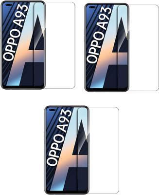 ISAAK Tempered Glass Guard for OPPO A93(Pack of 3)