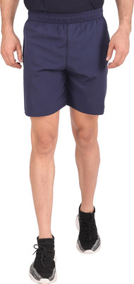 GOTO Solid Men Blue Running Shorts