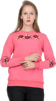 Kaily Full Sleeve Embroidered Women Sweatshirt