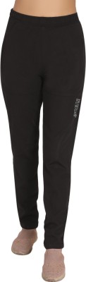 ROXBURGHI Solid Women Black Track Pants