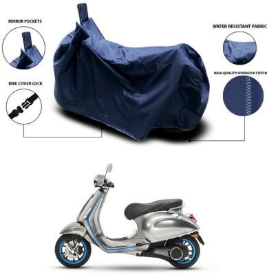 SEBONGO Waterproof Two Wheeler Cover for Vespa(Piaggio Vespa, Blue)