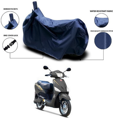 SEBONGO Waterproof Two Wheeler Cover for Hero(Electric Optima, Blue)