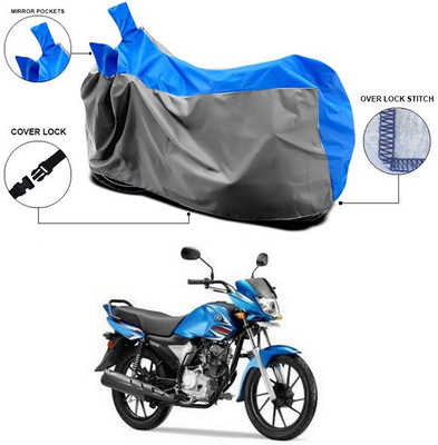 SEBONGO Waterproof Two Wheeler Cover for Yamaha(Saluto RX, Blue, Grey)
