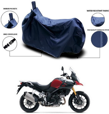 SEBONGO Waterproof Two Wheeler Cover for Suzuki(V Strom 1000, Blue)