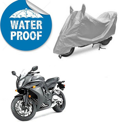 RPSENTTERPR Waterproof Two Wheeler Cover for Honda(CBR 650F, Silver)