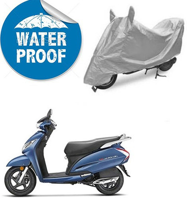 saanvi Waterproof Two Wheeler Cover for Honda(Activa 125, Silver)