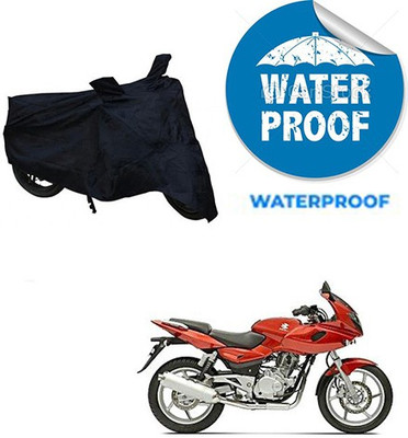 RPSENTTERPR Waterproof Two Wheeler Cover for Bajaj(Pulsar 220 DTS-i, Black)