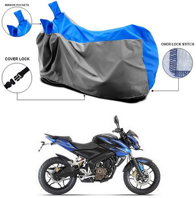 SEBONGO Waterproof Two Wheeler Cover for Bajaj(Pulsar 200 NS DTS-i, Blue)