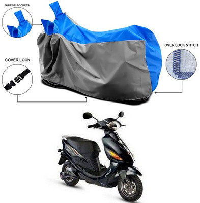 ANTHUB Waterproof Two Wheeler Cover for Hero(Electric Cruz, Blue, Grey)