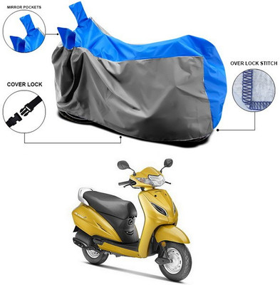 ANTHUB Waterproof Two Wheeler Cover for Honda(Activa 5G, Blue, Grey)