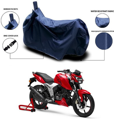 ANTHUB Waterproof Two Wheeler Cover for TVS(Apache RTR 200 4V, Blue)