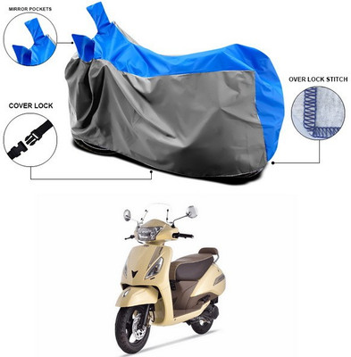 ANTHUB Waterproof Two Wheeler Cover for TVS(Jupiter classic, Blue, Grey)