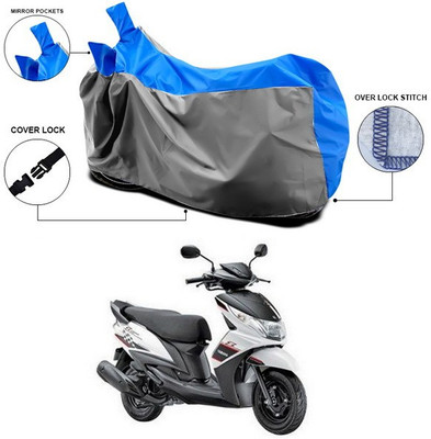 ANTHUB Waterproof Two Wheeler Cover for Yamaha(Ray Z, Blue, Grey)