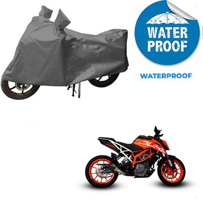 RPSENTTERPR Waterproof Two Wheeler Cover for KTM(Duke 390, Grey)