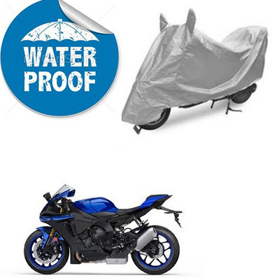 RPSENTTERPR Waterproof Two Wheeler Cover for Yamaha(YZF R1, Silver)