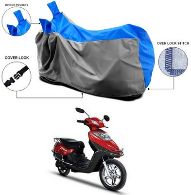 SEBONGO Waterproof Two Wheeler Cover for Hero(Electric Flash, Blue)
