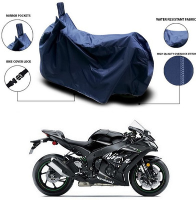 SEBONGO Waterproof Two Wheeler Cover for Kawasaki(Ninja ZX 10R, Blue)