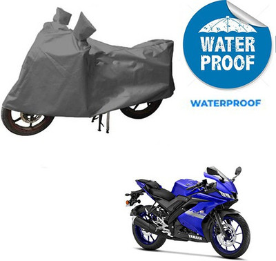saanvi Waterproof Two Wheeler Cover for Yamaha(R15 V3, Grey)