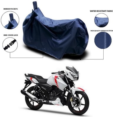 ANTHUB Waterproof Two Wheeler Cover for TVS(Apache RTR 160, Blue)