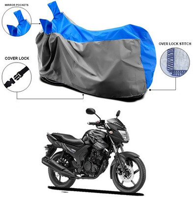 SEBONGO Waterproof Two Wheeler Cover for Yamaha(SZ-RR, Blue, Grey)