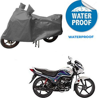 saanvi Waterproof Two Wheeler Cover for Hero(Passion Pro TR, Grey)
