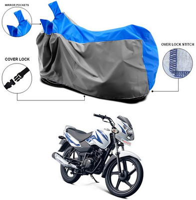 ANTHUB Waterproof Two Wheeler Cover for TVS(Sport, Blue, Grey)
