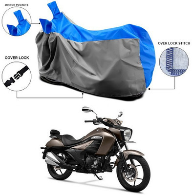 SEBONGO Waterproof Two Wheeler Cover for Suzuki(intruder 150, Blue)