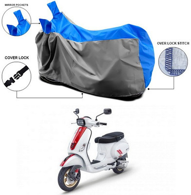 SEBONGO Waterproof Two Wheeler Cover for Vespa(Vespa, Blue)